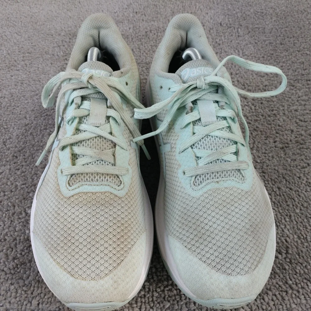 ASICS GT-1000 12 Girls Size 6.5 Running Shoes Low Top Green Sneakers Athletic